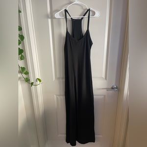 Black cotton maxi dress